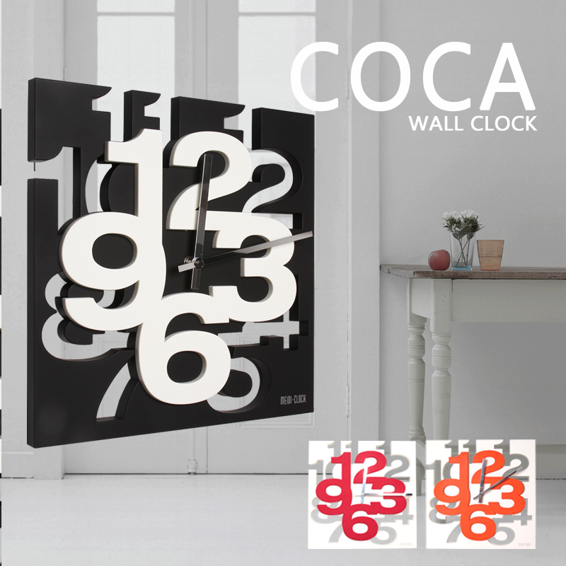 COCA可卡立體造型時鐘掛鐘/三色 COCA可卡立體造型時鐘掛鐘/三色