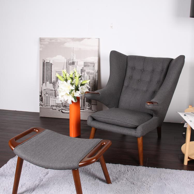 BEAR CHAIR 泰迪熊椅單人椅-灰布-Hans J. Wagner/現貨+預購 BEAR CHAIR 泰迪熊椅單人椅-灰布-Hans J. Wagner/現貨+預購