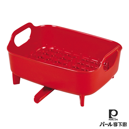 日本【Pearl Life享下廚】碗盤水切籃-3色 日本【Pearl Life享下廚】碗盤水切籃-3色