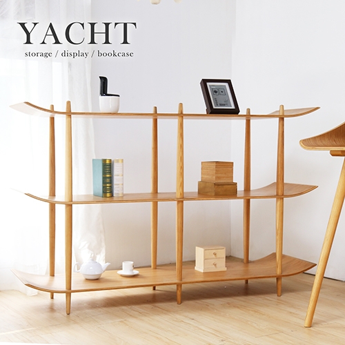 自然木作Yacht帆船造型5尺書架陳列架 自然木作Yacht帆船造型5尺書架陳列架