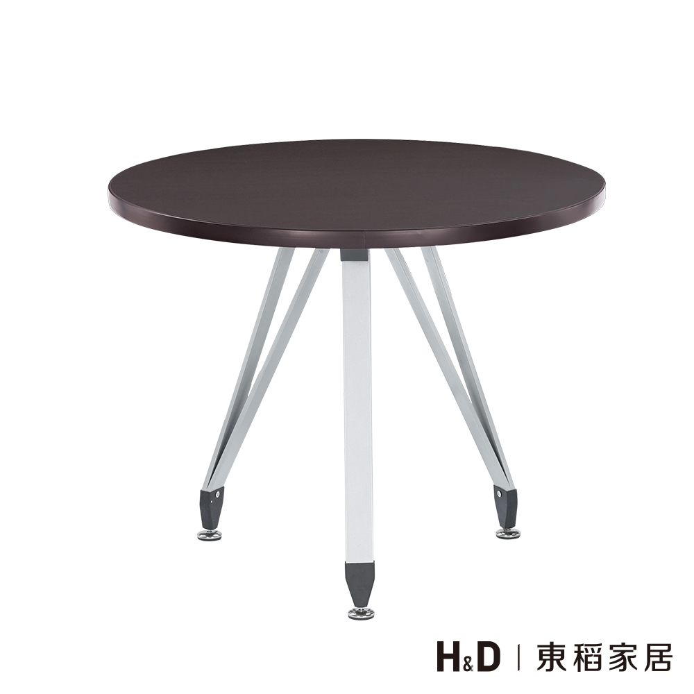 胡桃色3尺造型圓桌餐桌 胡桃色3尺造型圓桌餐桌