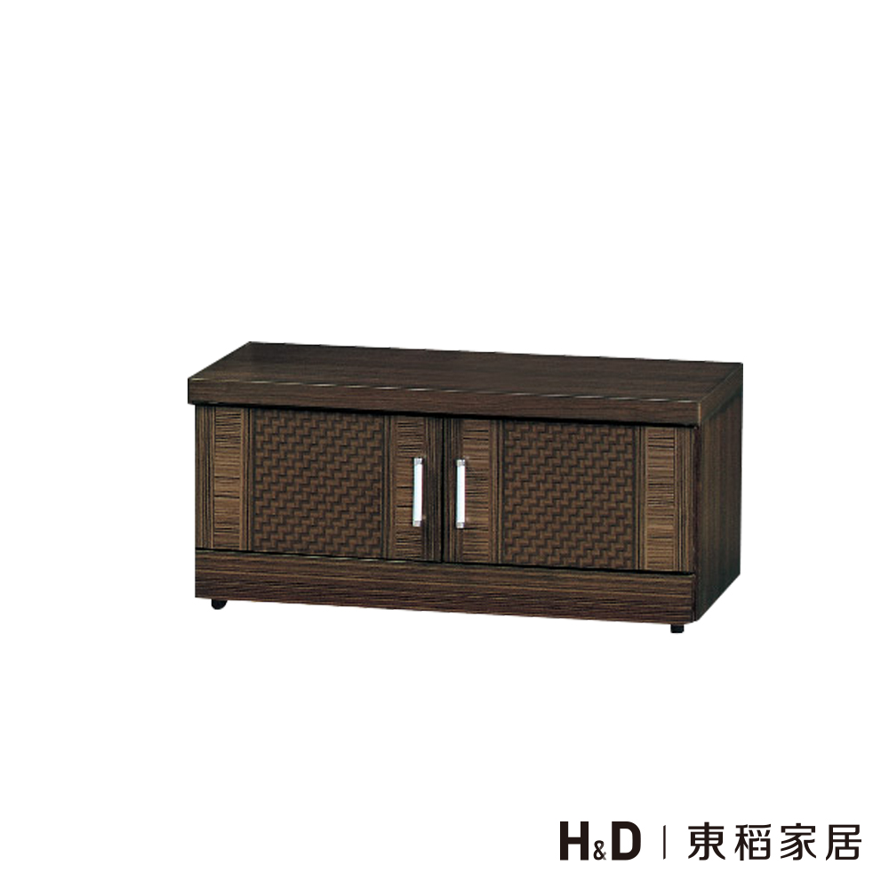 胡桃色2.7尺坐鞋櫃 胡桃色2.7尺坐鞋櫃