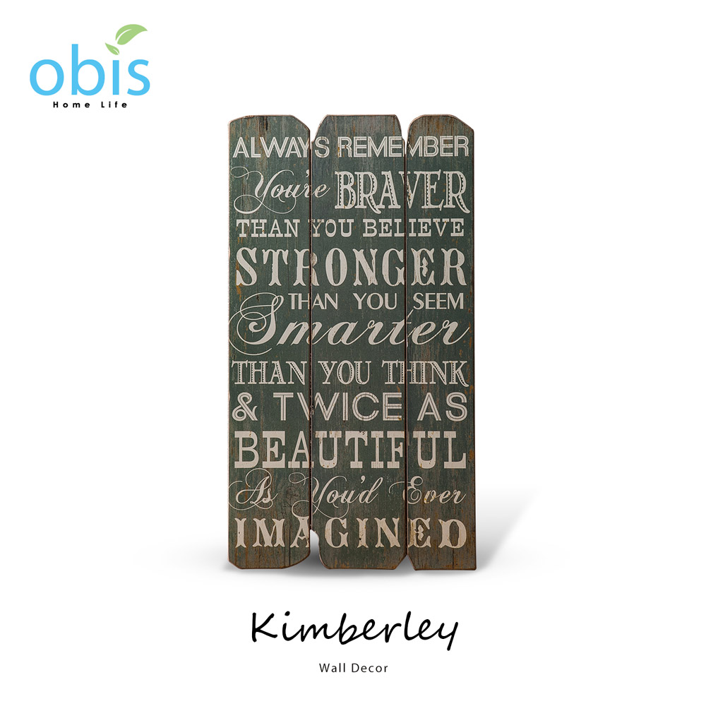 Kimberley綠底白字復古風字牌/預購 Kimberley綠底白字復古風字牌/預購