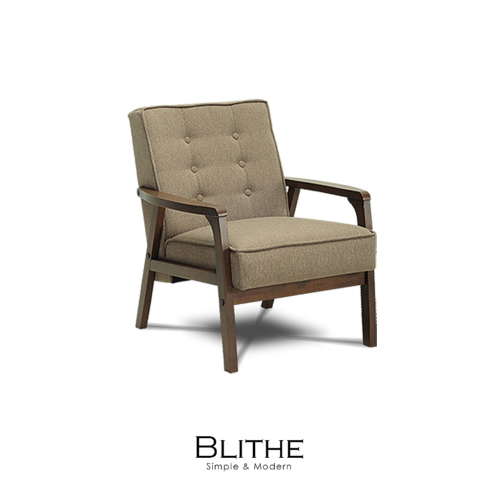 Blithe焦糖立方布單人沙發 Blithe焦糖立方布單人沙發