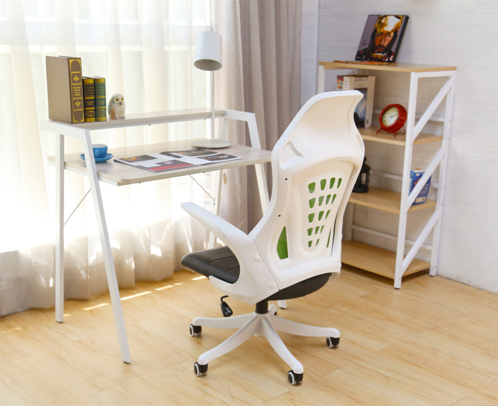 Office chair 高透氣機能白色高背曲線辦公椅/電腦椅-6色(YS5/AH-07-a白框辦公椅)【obis】