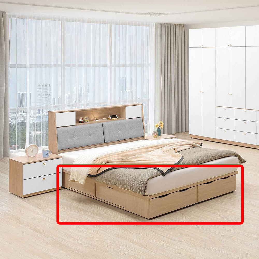 [【床組】5折起，再享滿3000減200（無限累折）]六抽床底5尺(TJS1-08065)