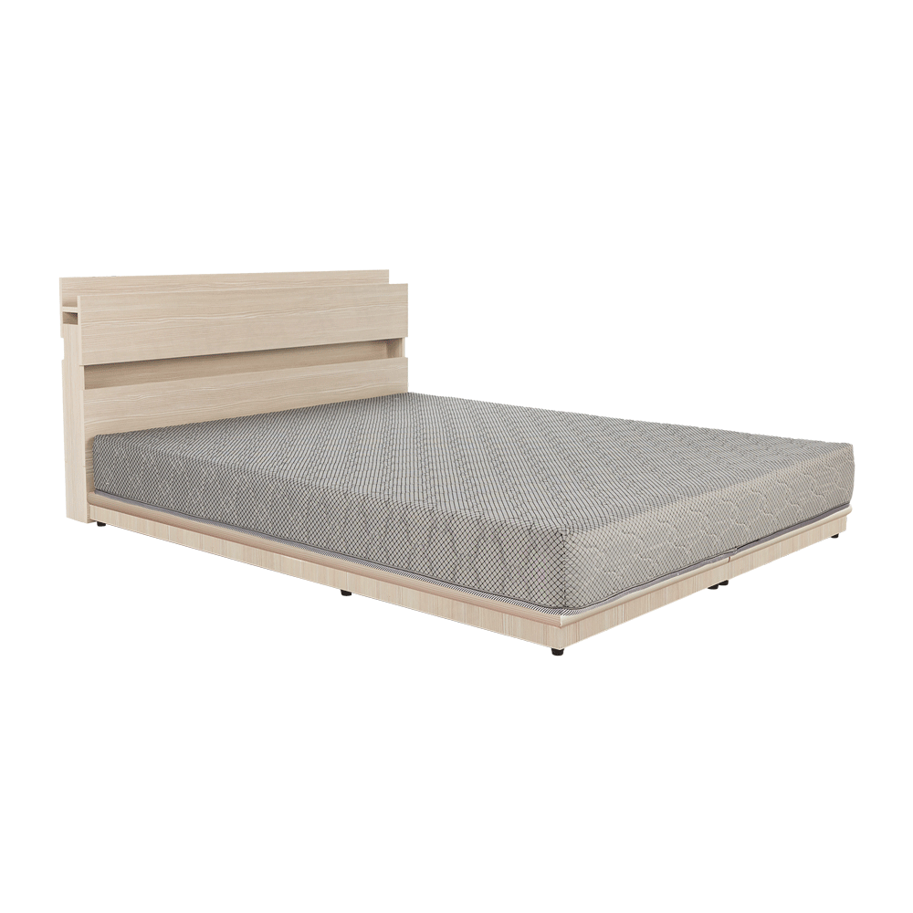 狄尼塔斯-3.5尺床組-3件式床組(床頭＋床底＋床墊)/單人房間組/附燈.插座-3色