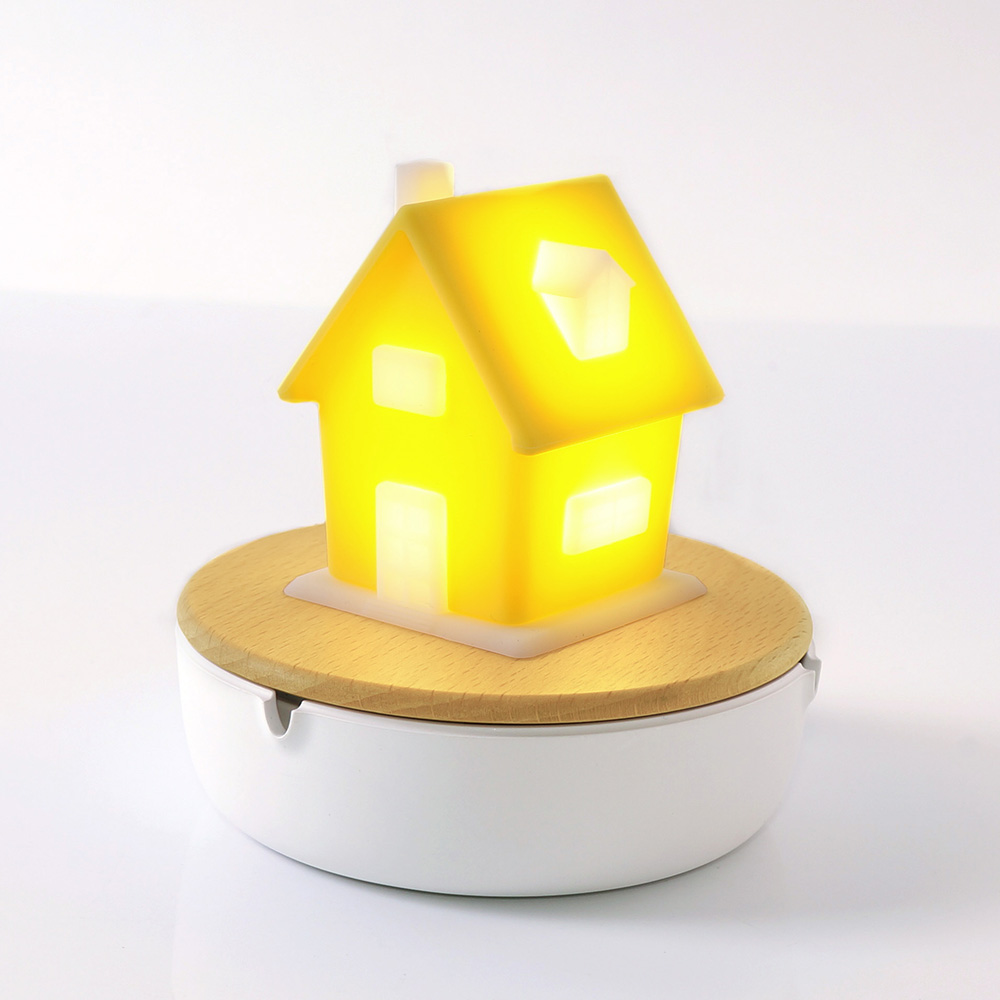 Homi黃色小屋USB充電造型夜燈【Vacii】 Homi黃色小屋USB充電造型夜燈【Vacii】