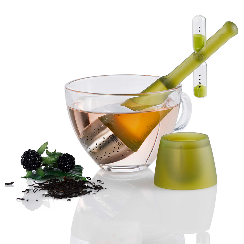 沙漏果凍色漂浮濾茶器【德國AdHoc】 沙漏果凍色漂浮濾茶器【德國AdHoc】