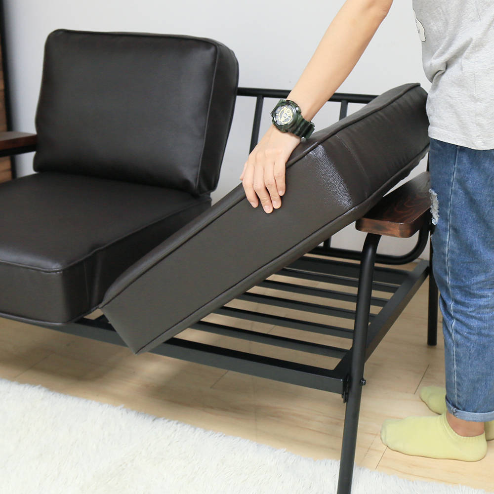 marico马力克工业风铁架双人沙发-2色