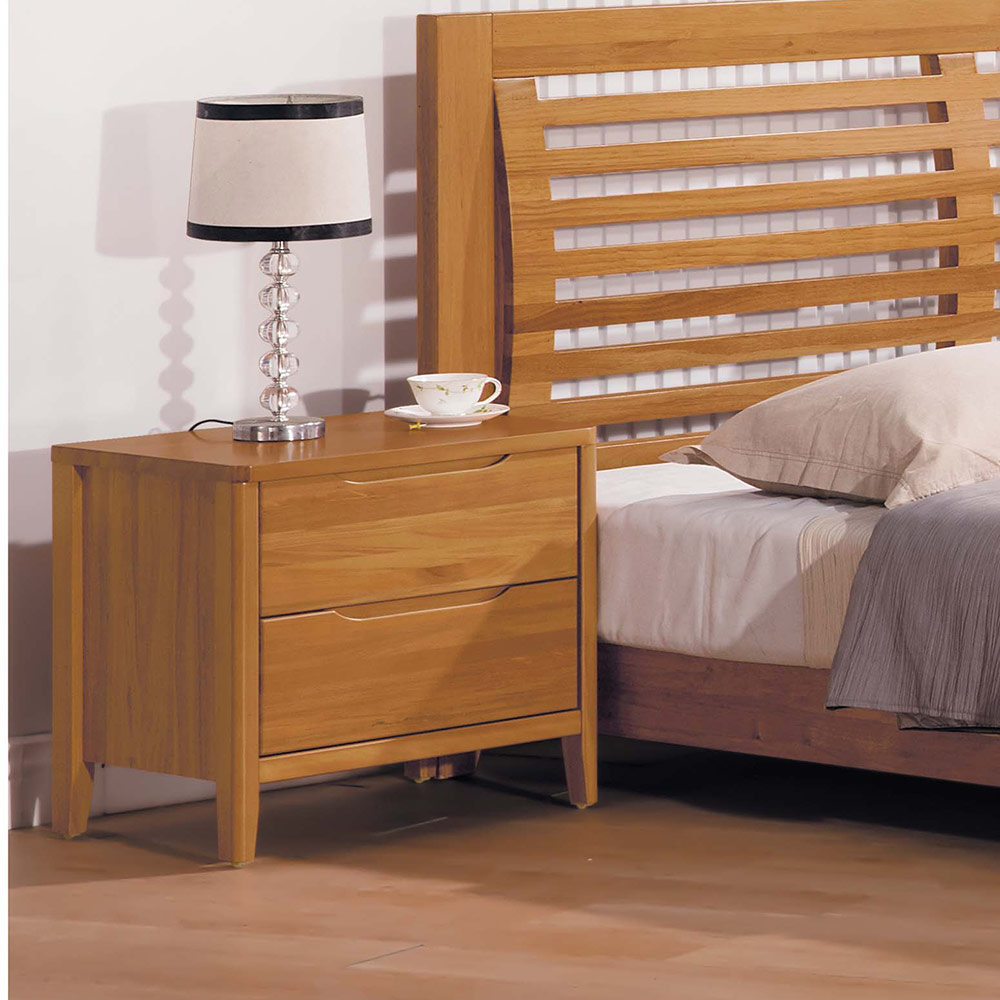 米堤柚木色床头柜 | h&d 东稻家居-全台最大家居通路品牌/平价家具