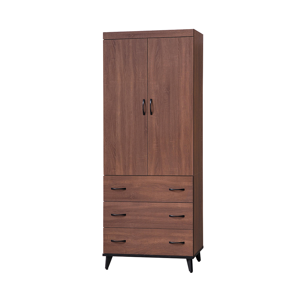 麦纳得浅胡桃3x7尺衣橱