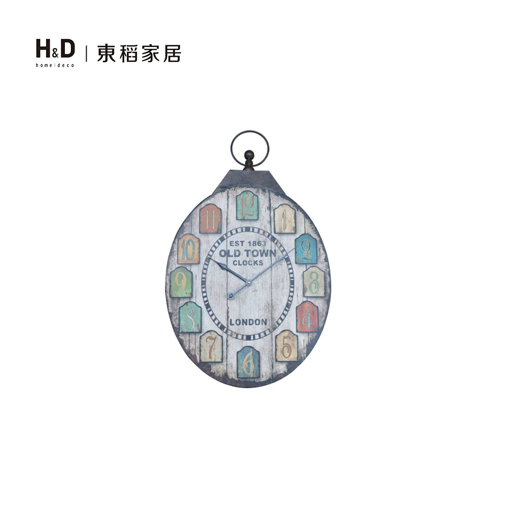 鐵銹橢圓壁鐘 鐵銹橢圓壁鐘