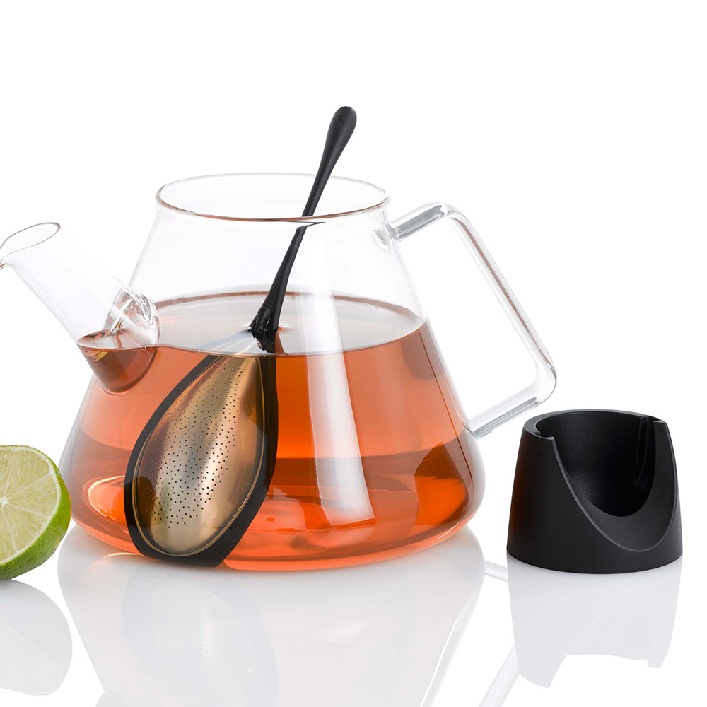 水滴造型的濾茶棒(含座)【德國AdHoc】 水滴造型的濾茶棒(含座)【德國AdHoc】