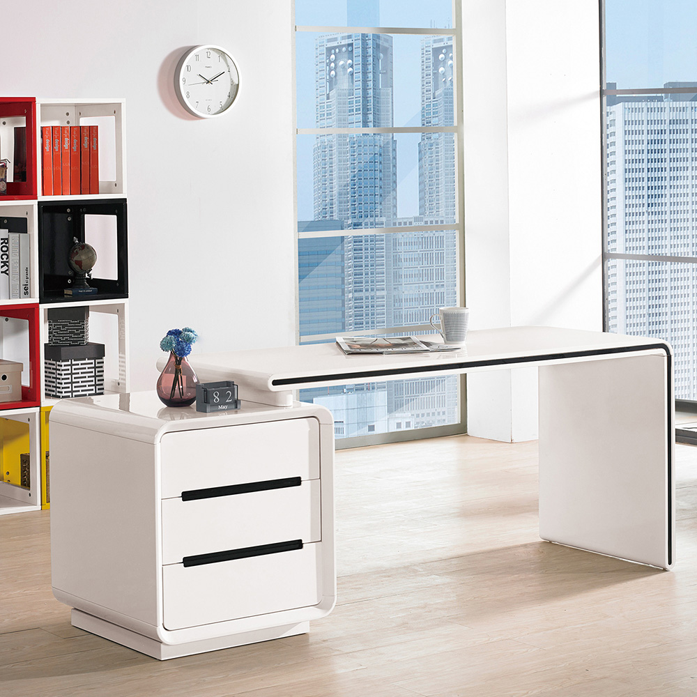 碧莎5.35~6.55尺伸缩书桌