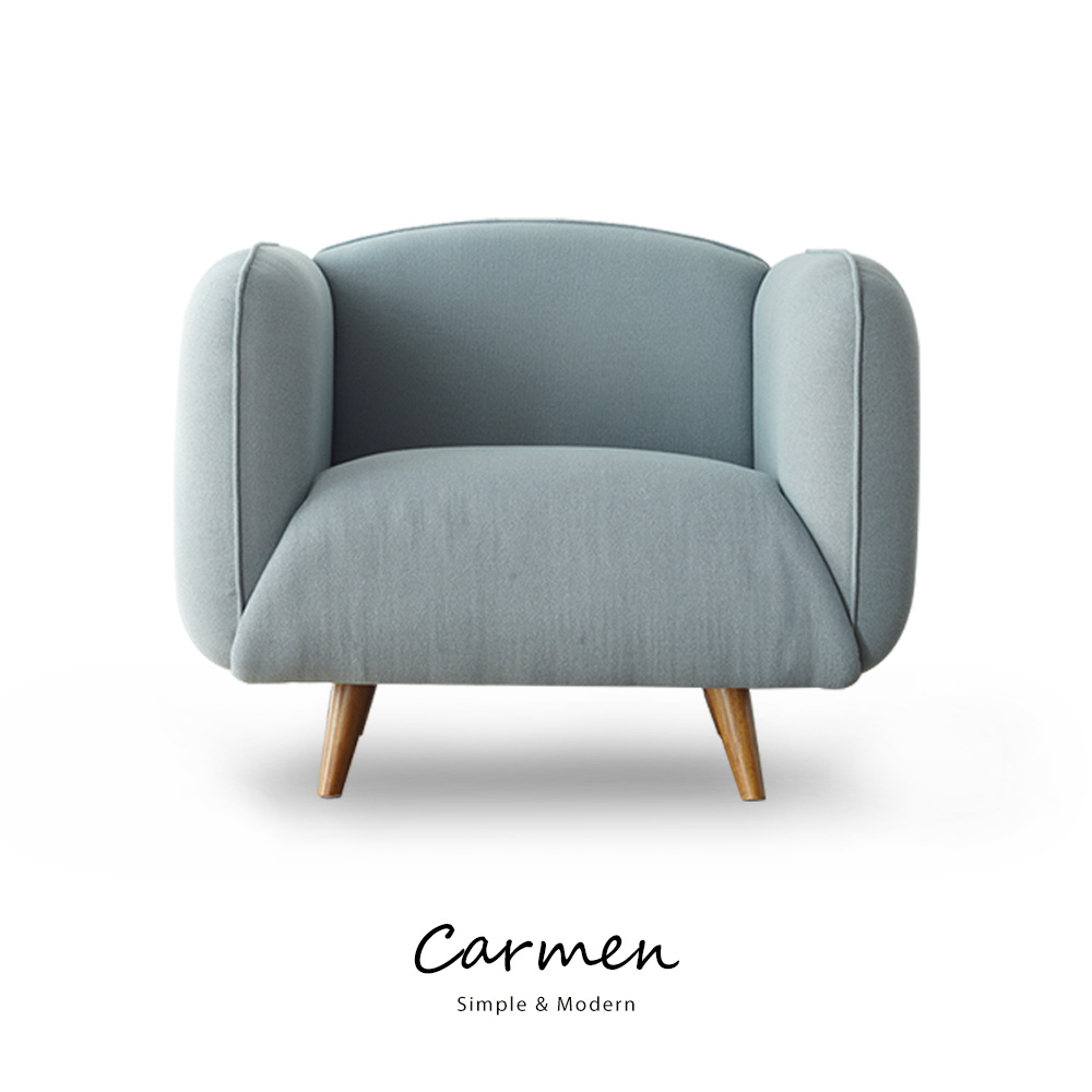 Carmen簡約北歐風單人沙發(含抱枕) Carmen簡約北歐風單人沙發(含抱枕)