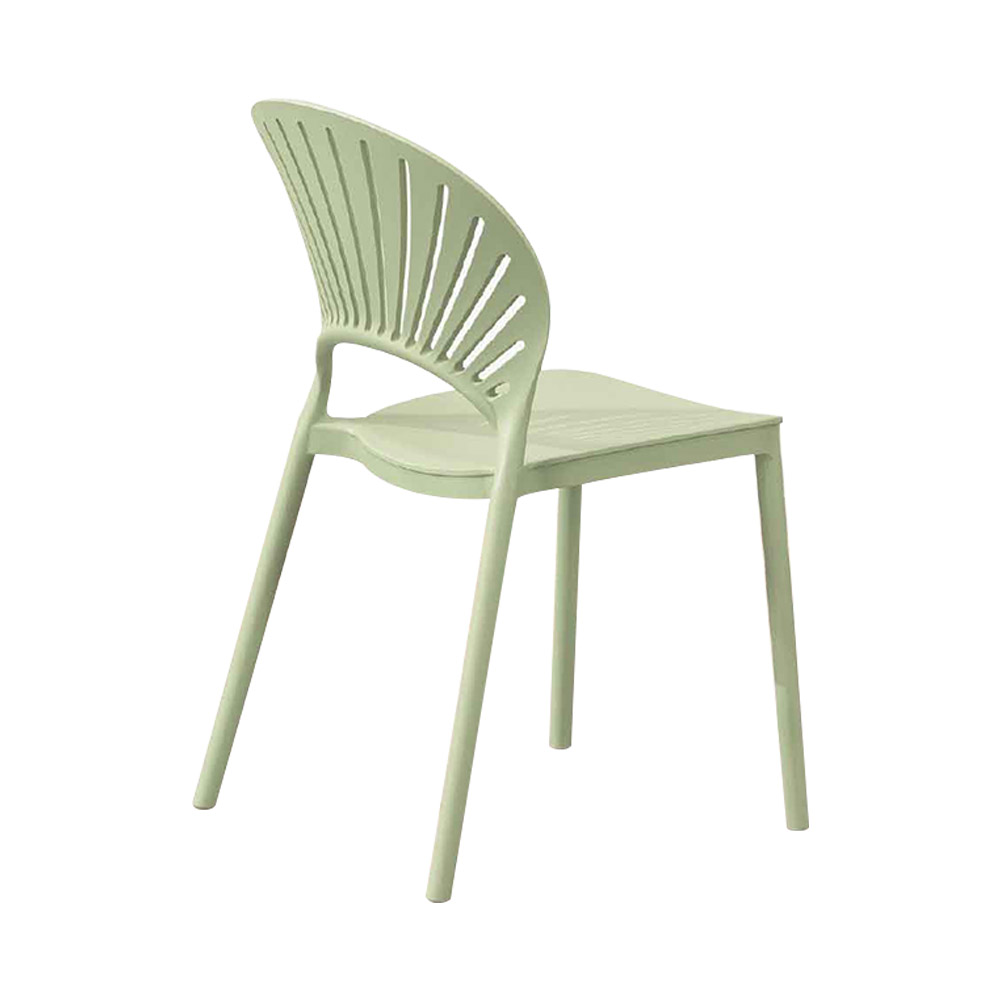 綠色塑膠休閒椅